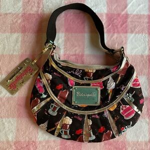 Betsyville black silver sweet treats handbag purse